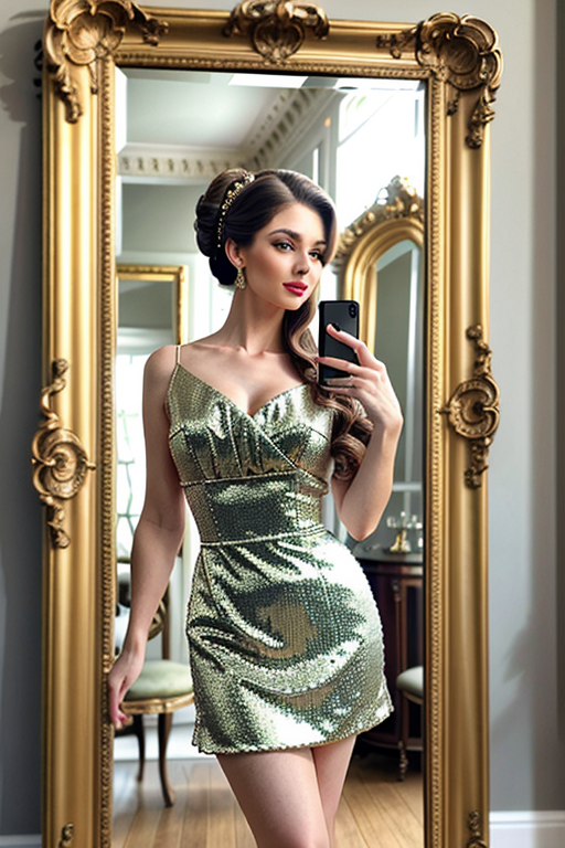 mirror photo pose girl simple