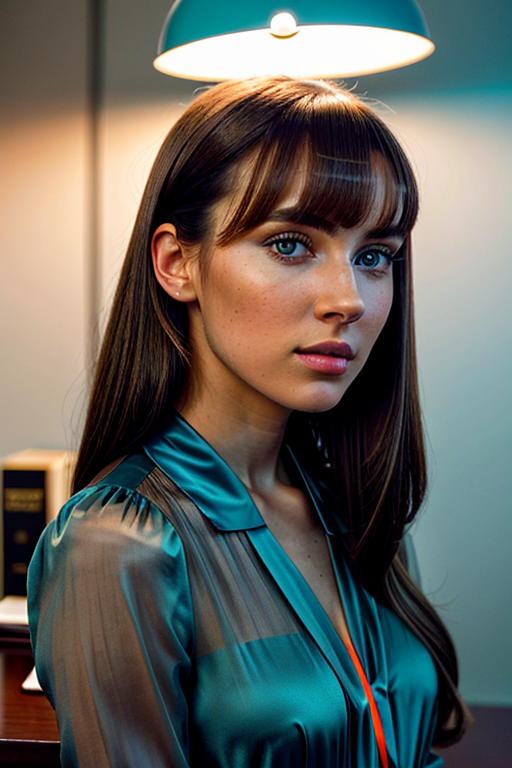 office woman stock image